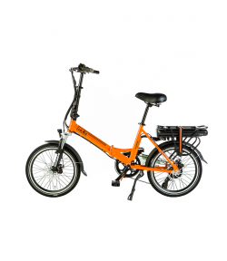 elektrische vouwfiets scamper s200 mat oranje