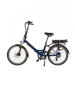 elektrische vouwfiets scamper s200 xl matblauw