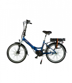 elektrische vouwfiets scamper s600 xl matblauw mid